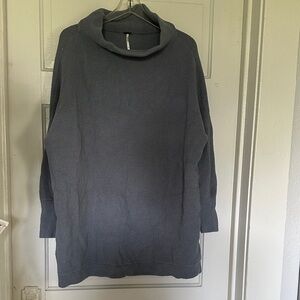 Free People Ottoman Sweater in blue grey
